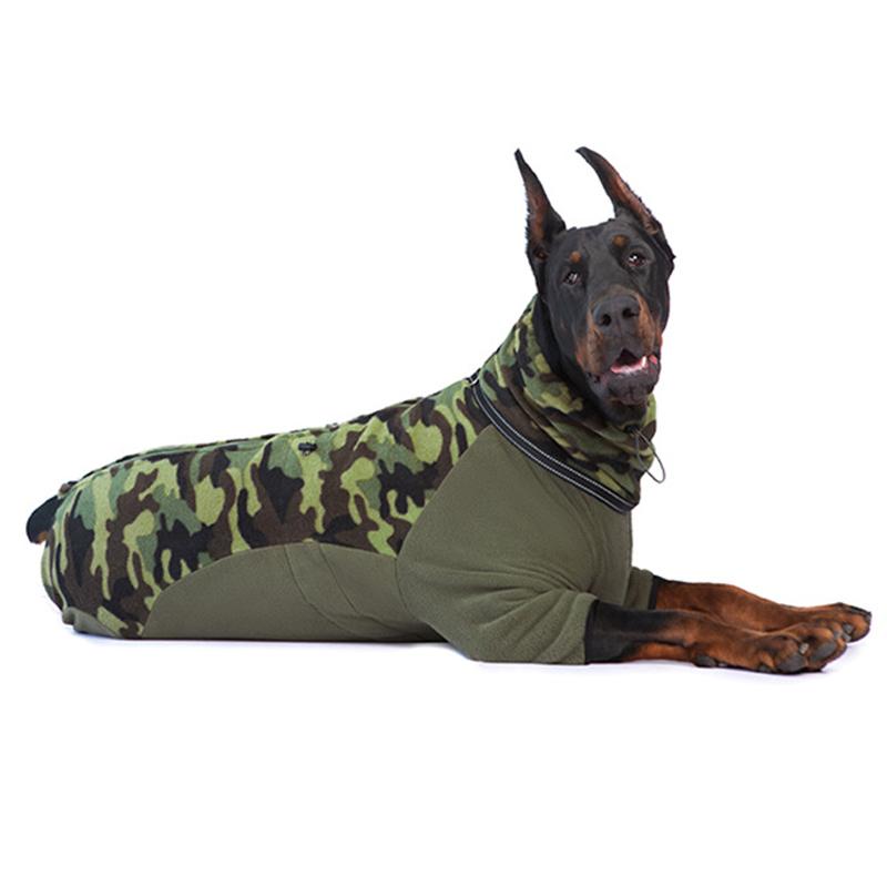 フリースジッパースーツ 犬 犬用 防寒 ロンパース つなぎ ジャンプ