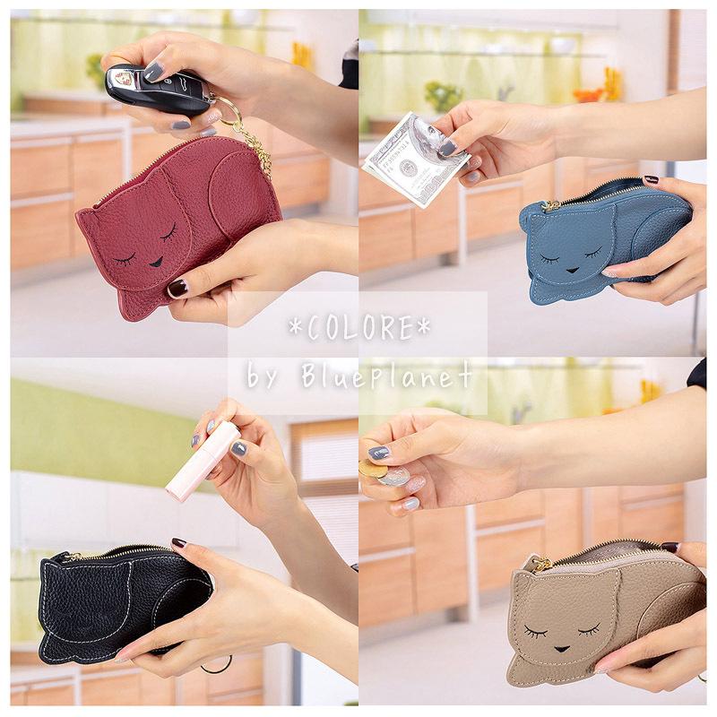 本革】【メール便送料無料】猫 ねこ コインケース 小銭入れ ポーチ