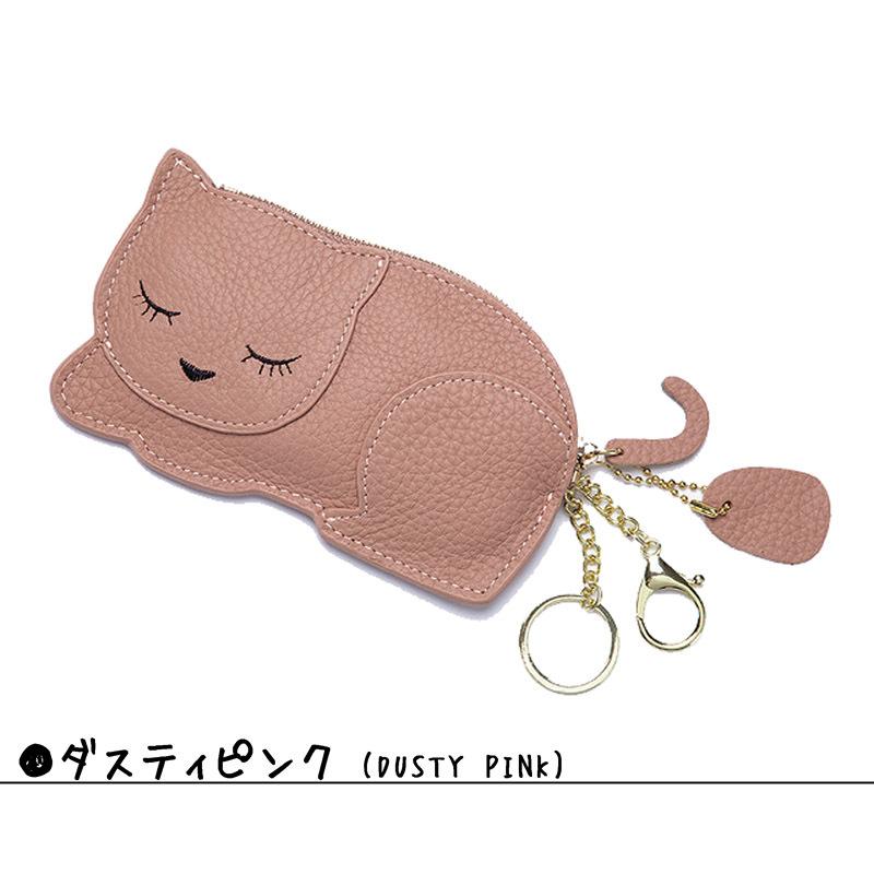 本革】【メール便送料無料】猫 ねこ コインケース 小銭入れ ポーチ