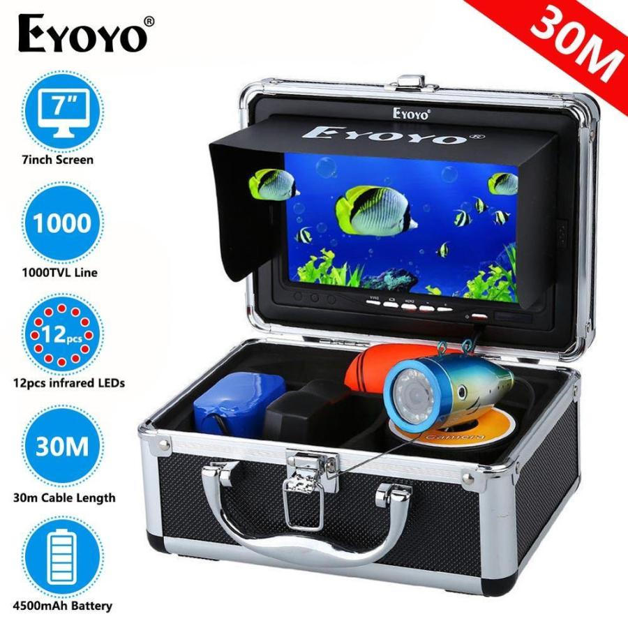 交換無料 水中カメラ 7インチモニター 30mケーブル 釣りカメラ 赤外線 Ledライト 12灯 カラー Eyoyo Ef07b 魚群探知機 氷釣り 冬 鯉 釣具 高い品質 Www Thedailyspud Com