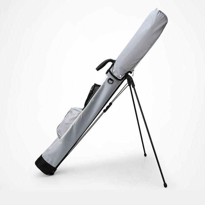 クラブケース スタンド 背負える ゴルフ ショルダーベルト フード付き