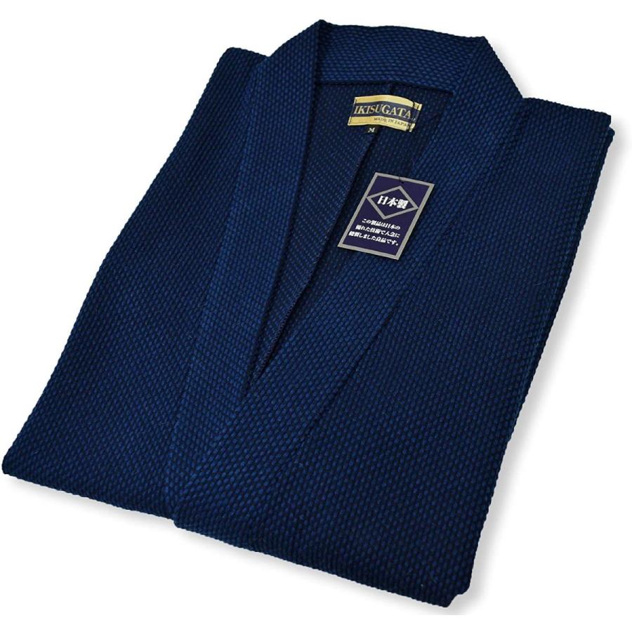 太刺子作務衣 日本製 (M， 濃紺) 和粋庵特製巾着付き 日本製 M， 濃紺 和粋庵特製巾着付き
