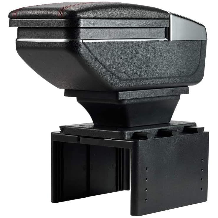 汎用 車 アームレスト 軽自動車 コンソールボックス 肘掛け 灰皿付き 多機能ドリンクホルダー収納トレイ