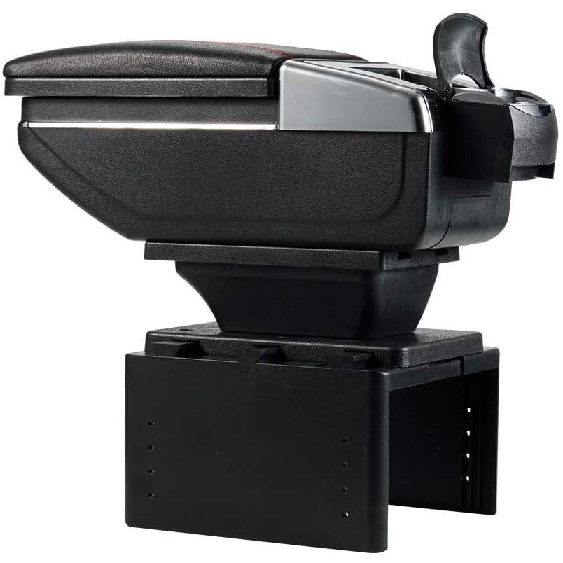 汎用 車 アームレスト 軽自動車 コンソールボックス 肘掛け 灰皿付き 多機能ドリンクホルダー収納トレイ