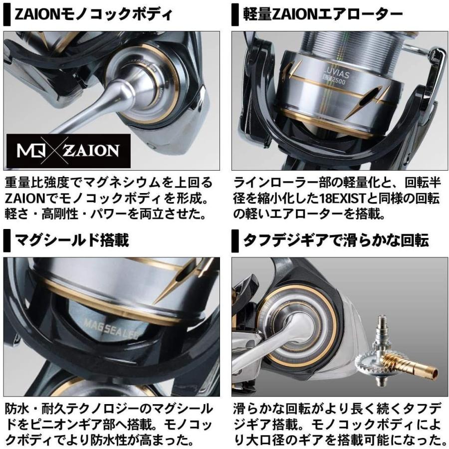 ダイワ(DAIWA) スピニングリール 20 ルビアス FC LT2500S-XH (2020モデル) DAIWA スピニングリール ルビアス FC LT2500S XH 2020モデル