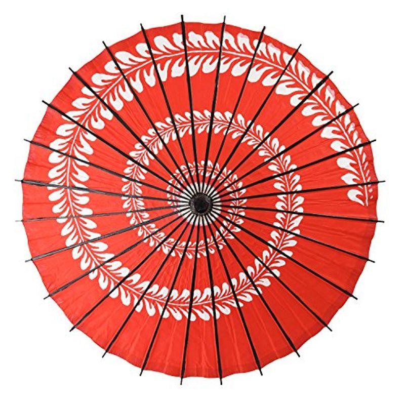 よさこい 踊り傘 和傘 藤 装飾用 全4色 長傘 手開き うず巻 赤 28本骨 舞踏傘