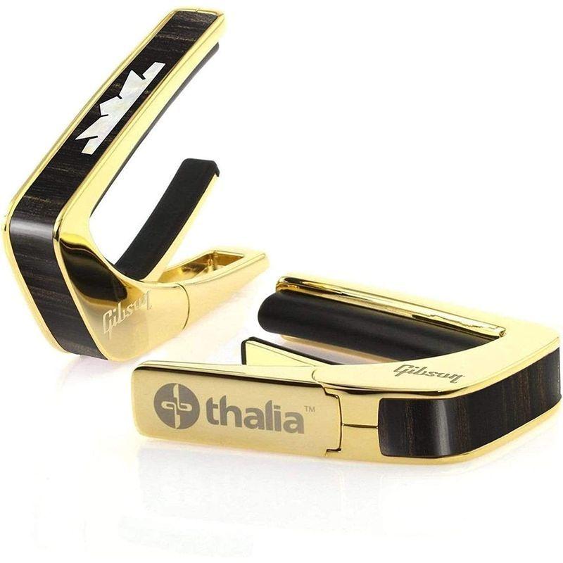 Thalia Capos/Gibson License Model / 24K Gold Finish Flat Crown Black E｜colorful-cherry｜03