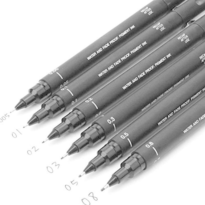 Drawing Pen, Uni Pin Drawing Pens, Uni Pin Technical Fineliner Pens, P