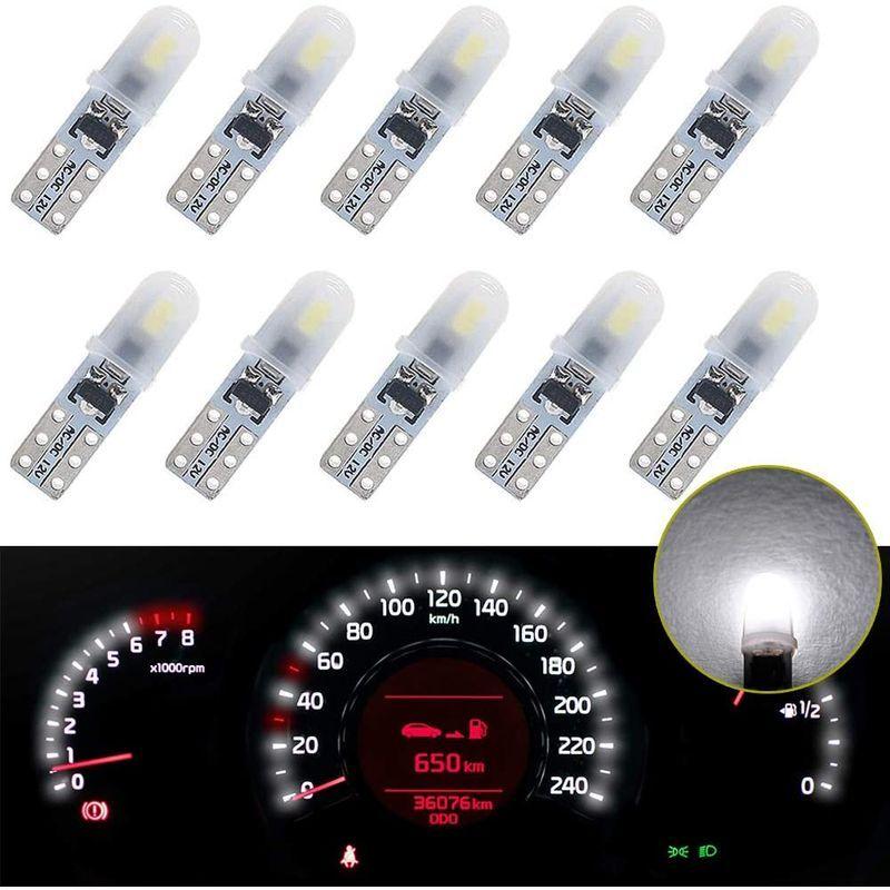 NAKOBO T5 74 73 2723 2721 W3W LEDバルブ 2SMD 3020チップ 自動車用メーター球 パネル球 インジケー 計器類、電子パーツ T5 74 73 2723 2721 W3W LED バルブ ゲージ ダッシュボードライト ランプ 12V車用 高輝度 SMD4014チップ 7連搭載