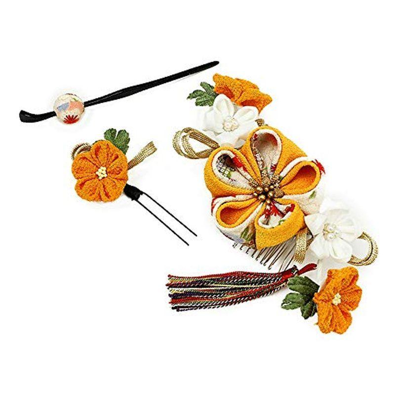 史上最も激安 ヘアスタイル 髪型 玉かん ちりめん 白 黄色 袴 つまみ細工 振袖 花 成人式 髪飾り ヘアアレンジ No 9 3492 ドライフラワー その他和装小物 Michiganestateplanning Com