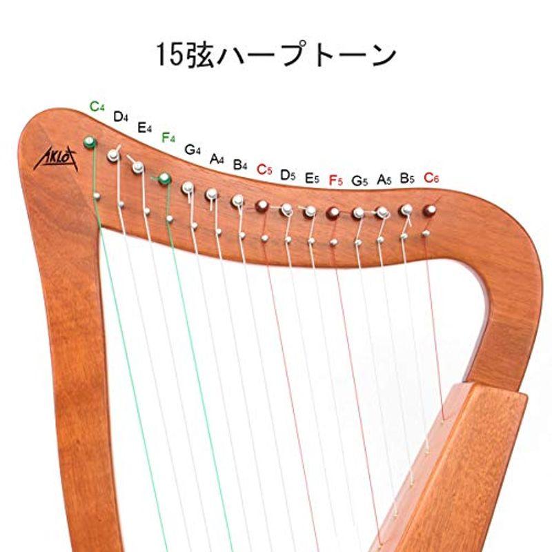15弦　レバーハープ