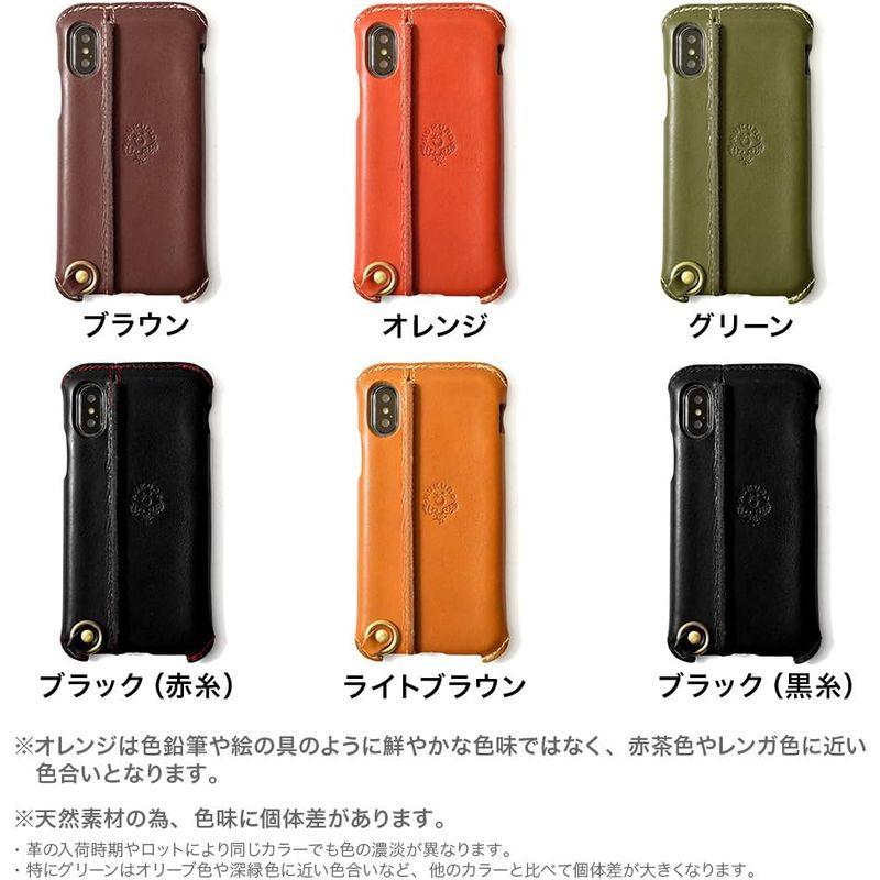 HUKURO iPhone Xs X 用 ケース メンズ レディース 栃木レザー 左手持ち ブラウン｜colorful-market｜07