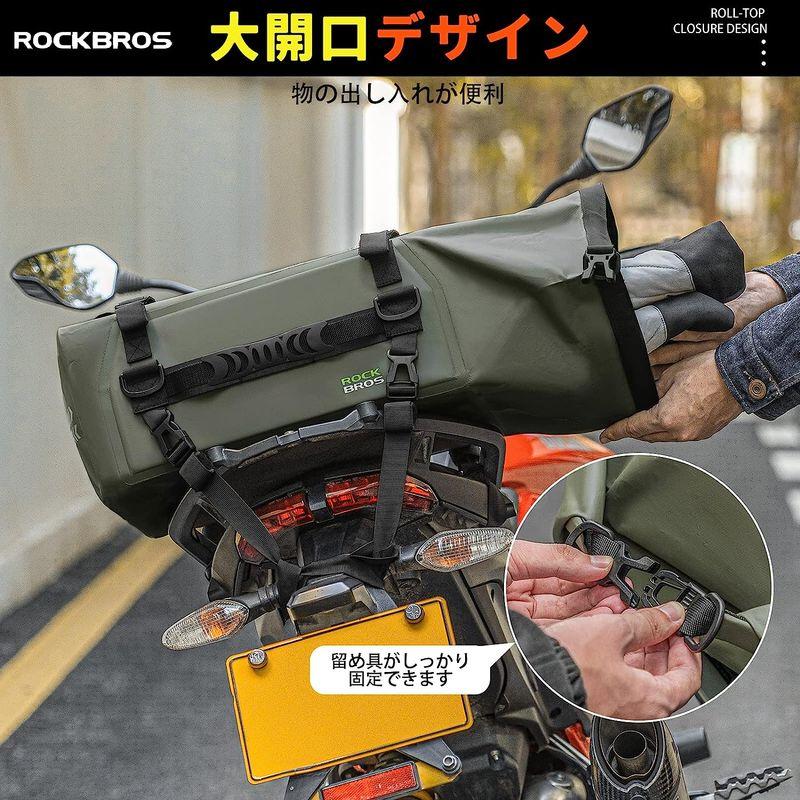 ROCKBROS(ロックブロス)シートバッグ バイク バッグ ツーリングバッグ 大容量 30L 防水 多機能 ミニフィールドシートバッグ シ｜colorful-market｜04