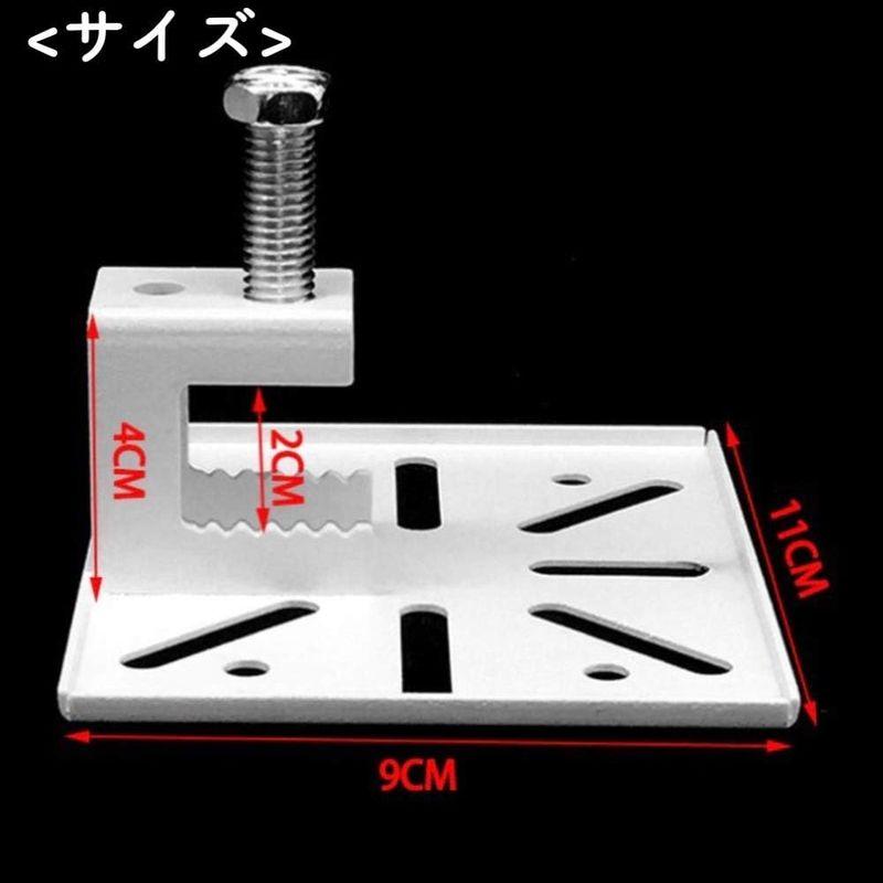 ルボナリエ ブラケット 防犯カメラ 取り付け 取り付け金具 取り付け簡単 取付金具 架台 ダミー 金具 屋外 (ホワイト)｜colorful-market｜08