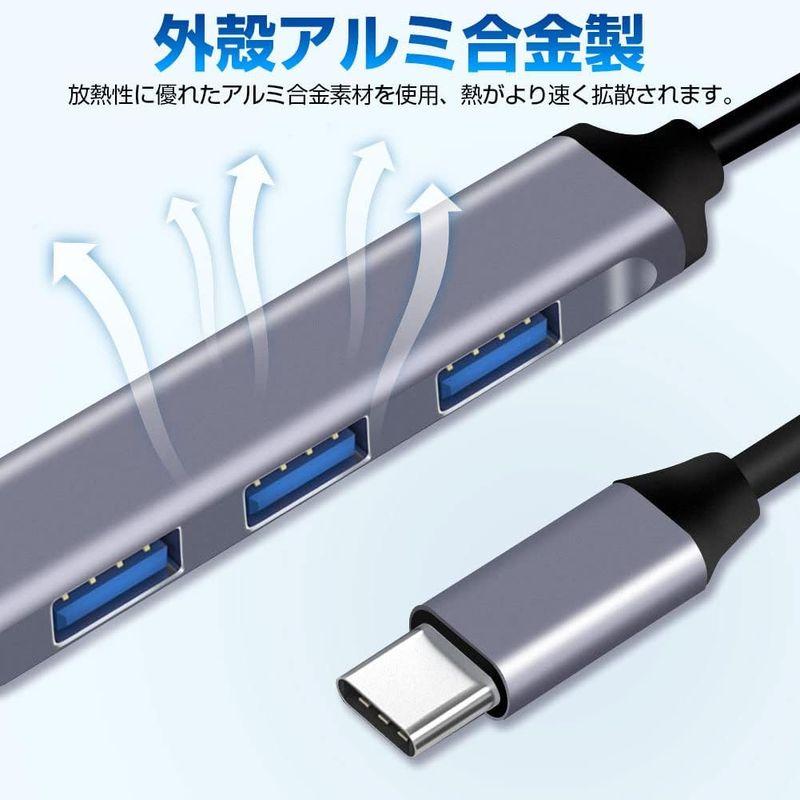 Besince USBハブ Type-C to USB3.0 1ポート USB2.0 3ポート 最大伝送速度5Gbps USB2.0/1.1｜colorful-market｜07