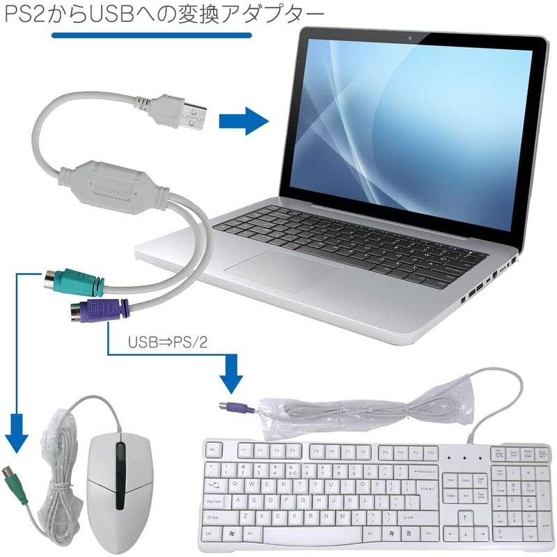 USB to PS/2 マウス&キーボード2分岐変換ケーブル 1セット USB to PS/2 マウス&キーボード2分岐変換ケーブル 1セット