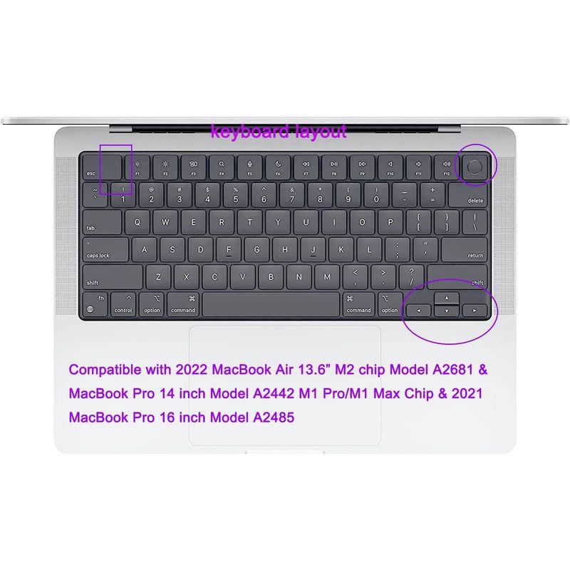 韓国語シリコンキーボードカバースキン 2022 MacBook Air 13.6 韓国語シリコンキーボードカバースキン 2022 MacBook Air 13.6