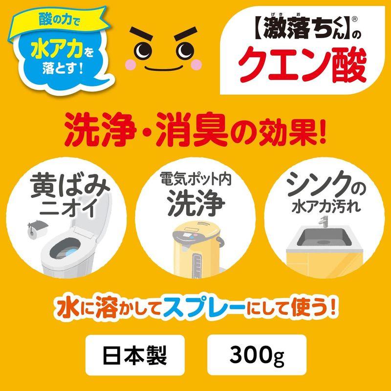 レック(LEC) レック 激落ちくん の クエン酸 粉末タイプ 300g /酸の力で水アカを落とす/電気ポット内、シンク、トイレ汚れにも/｜colorful-market｜02