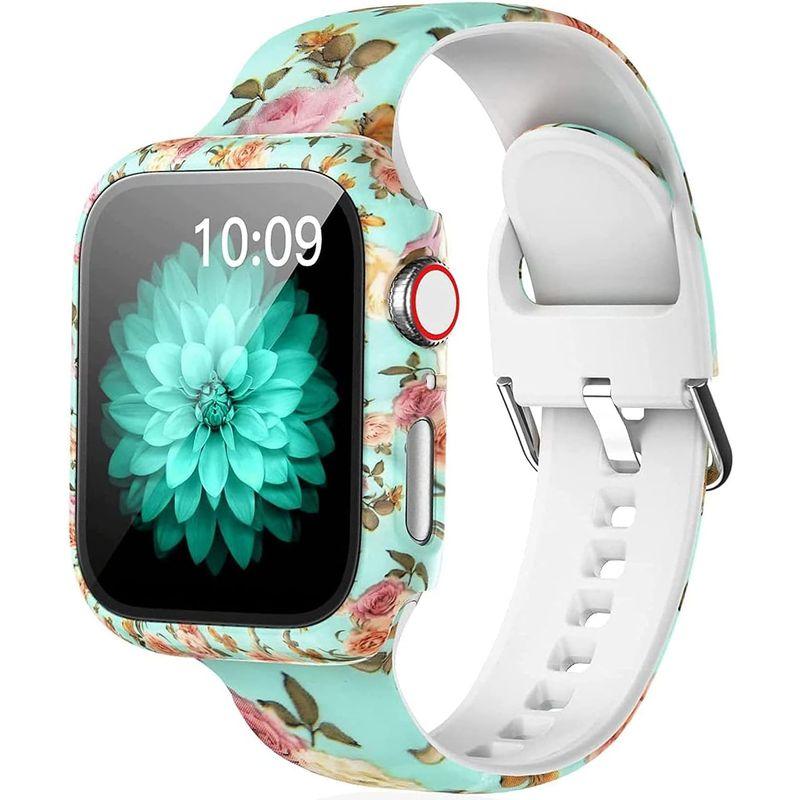 アップルウォッチバンド 腕時計ベルト Apple Watch シリコン バンド 44mm アップルウォッチケース ガラスフィルム付き アップ｜colorful-market｜04