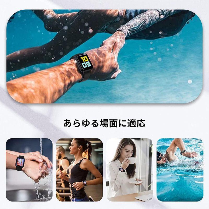 ANYOI Apple Watch 用ケース 40mm 防水ケース 3D直角エッジデザイン Apple Watch アップルウォッチ 防水用｜colorful-market｜05