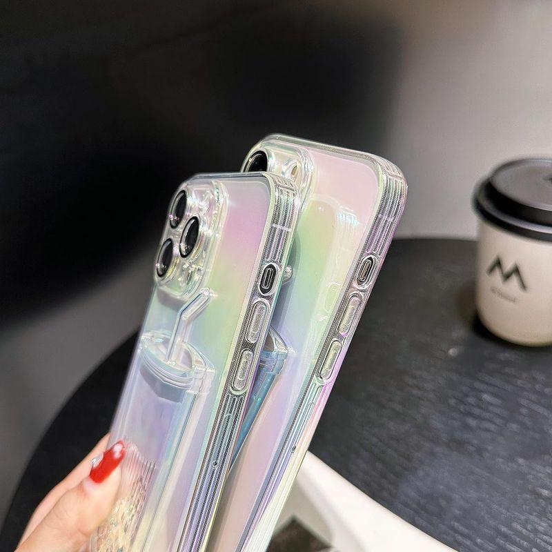 UnnFiko iPhone 12 Pro ケース キラキラ 創意 おもしろい 流れる 多彩な 液体入り 流動の砂 アイフォン 12 Pro｜colorful-market｜02