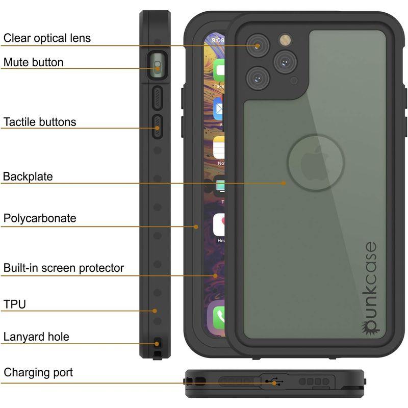 PunkCase iPhone 11 Pro Max 防水 ケース スタッドスター シリーズ スリム フィット IP68 認証 耐衝撃性 防｜colorful-market｜06