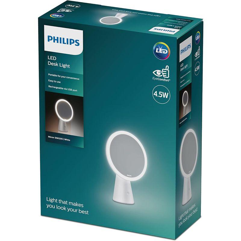 Philips(フィリップス) LEDライト付き 女優鏡 3色照明モード 角度調整可能 95%自然光再現 化粧鏡 メイクアップミラー USB｜colorful-market｜03