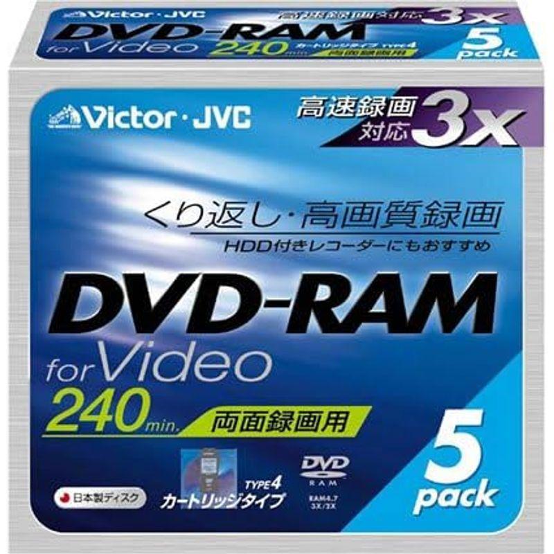 Victor DVD-RAM CPRM対応 3倍速 240分 両面 5枚 日本製 VD-M240F5｜colorful-market｜02