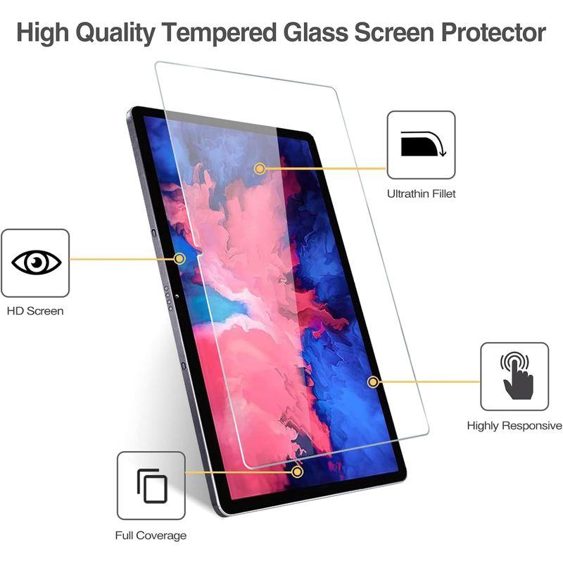 ProCase レノボ Tab P11 ガラスフィルム 2枚入り 2020, 画面保護 強化ガラス 対応機種：11” Lenovo Tab｜colorful-market｜05