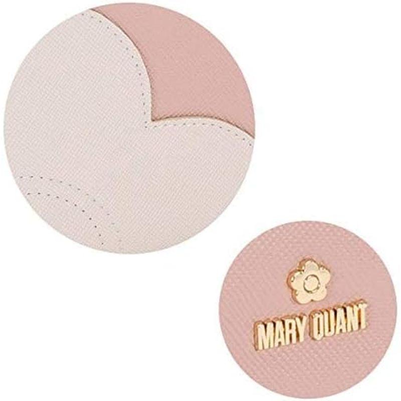 (マリークワント) MARY QUANT シュリンクデイジーパッチ ラウンドポーチL ポーチ 小物入れ 革 ブラック ピンク パッチ フラワ｜colorful-market｜03