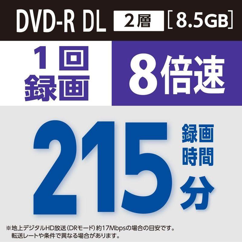 バーベイタムジャパン(Verbatim Japan) 1回録画用 DVD-R DL CPRM 215分 50枚 片面2層 2-8倍速 VHR｜colorful-market｜04