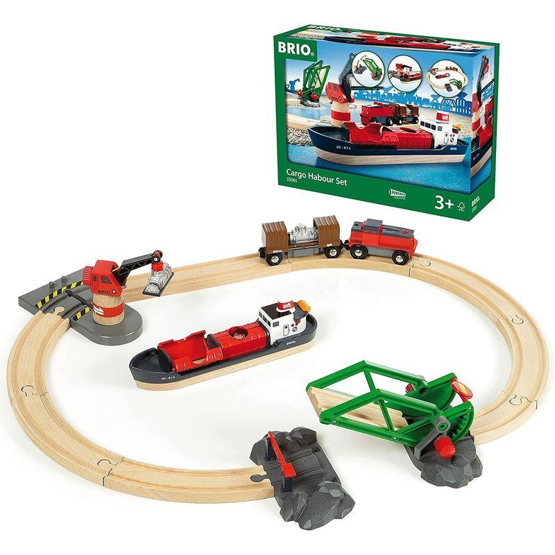 BRIO ( ブリオ ) WORLD カーゴハーバーセット 全16ピース 対象 BRIO ( ブリオ ) WORLD カーゴハーバーセット 全16ピース 対象