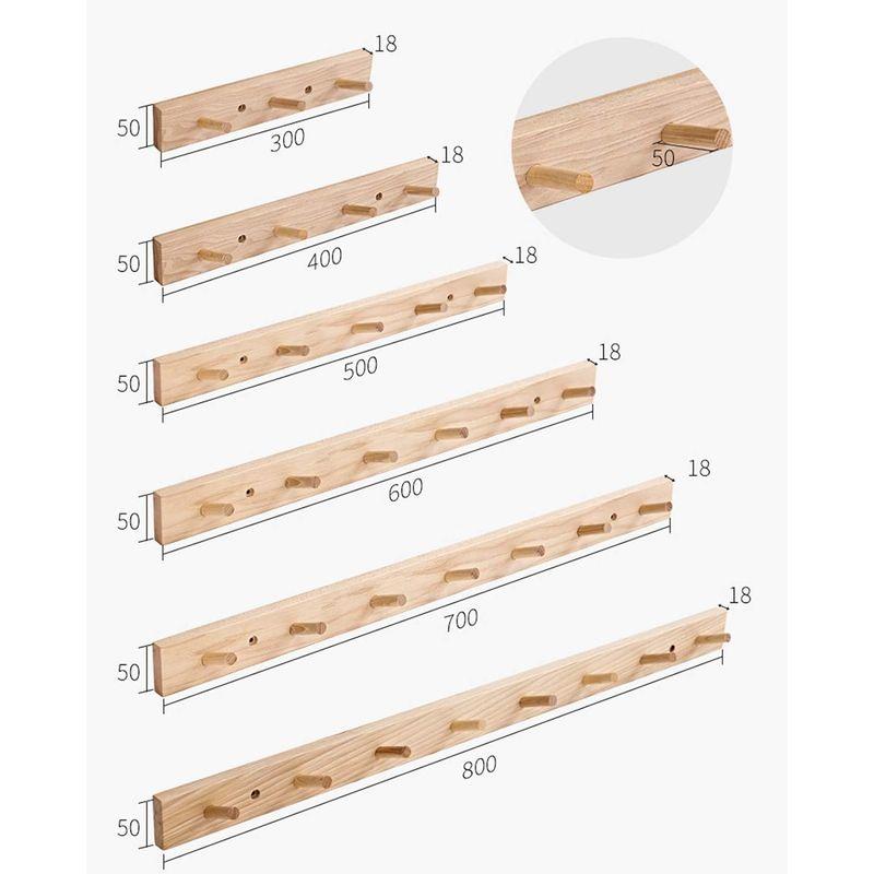 myoseya ウォールハンガー 木製 ハンガー おしゃれ 壁掛けフック 収納フック 洋服掛け 帽子掛け 装飾壁掛けフック 穴の壁のフック｜colorful-market｜04
