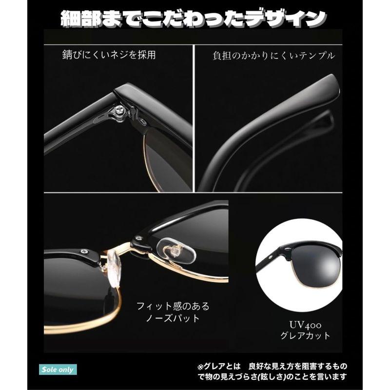 ole only ソールオンリー サングラス クラブマスター型 ブラック ole only ソールオンリー サングラス クラブマスター型 ブラック