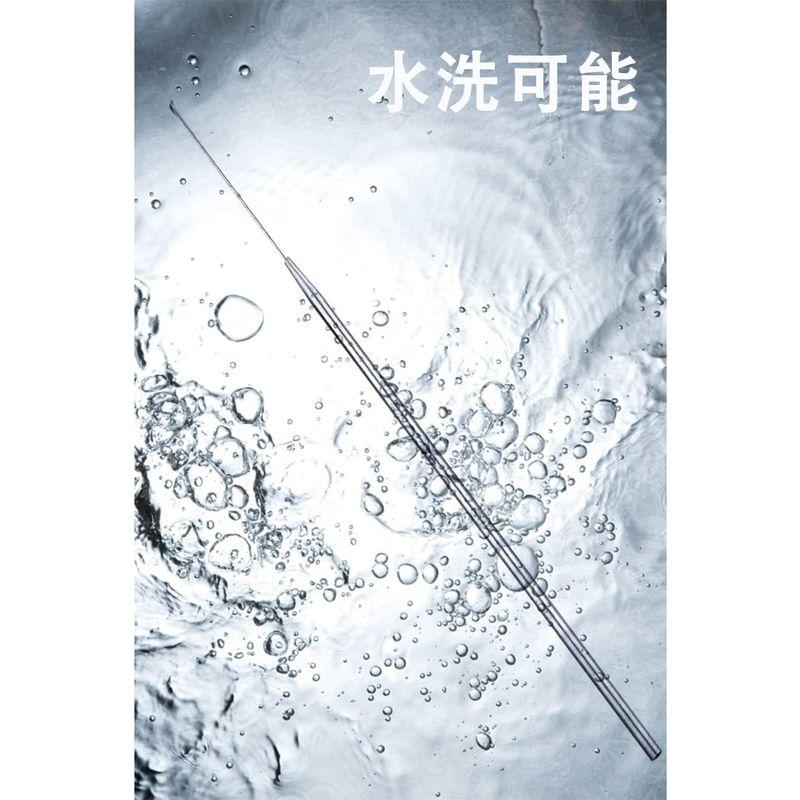 YFFSFDC 耳かき ステンレス製 極細 先薄 長い みみかき 耳掃除 耳掻き 耳垢 収納丸パイプ付き｜colorful-market｜06