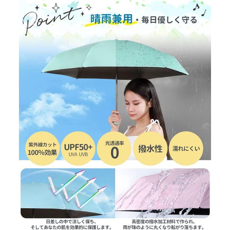 日傘 折りたたみ傘 UVカットUPF50+・高い遮光性・40℃でも日焼けしない・超軽量約250g 折り畳み傘 おりたたみ傘 晴雨兼用 紫外線｜colorful-market｜06