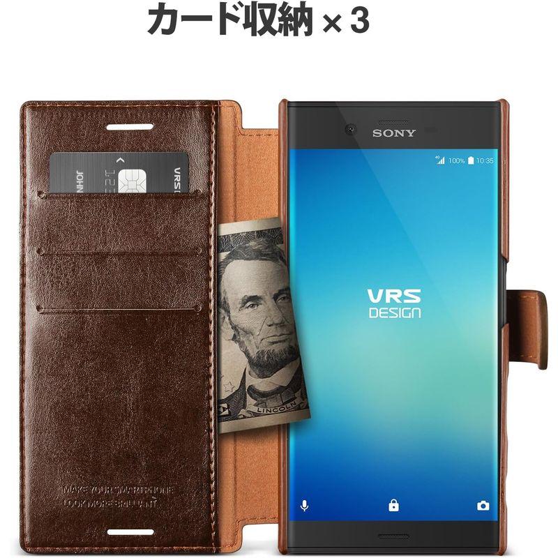 VRS Xperia XZs/XZ 対応 ケース 手帳型 Dandy Layered マグネット 式 ベルト スリム 手帳 レザー カバー｜colorful-market｜02