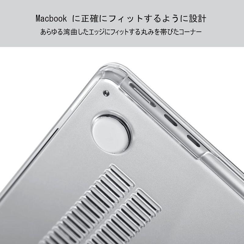 EooCoo対応 MacBook Air 13インチケース2023 2022リリースA2681 M2 Chip 付き - クリスタルクリア｜colorful-market｜05