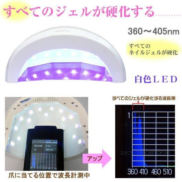 New 48Wハイパワー プロ用 LEDライト UVライト ほとんどのジェルが高速