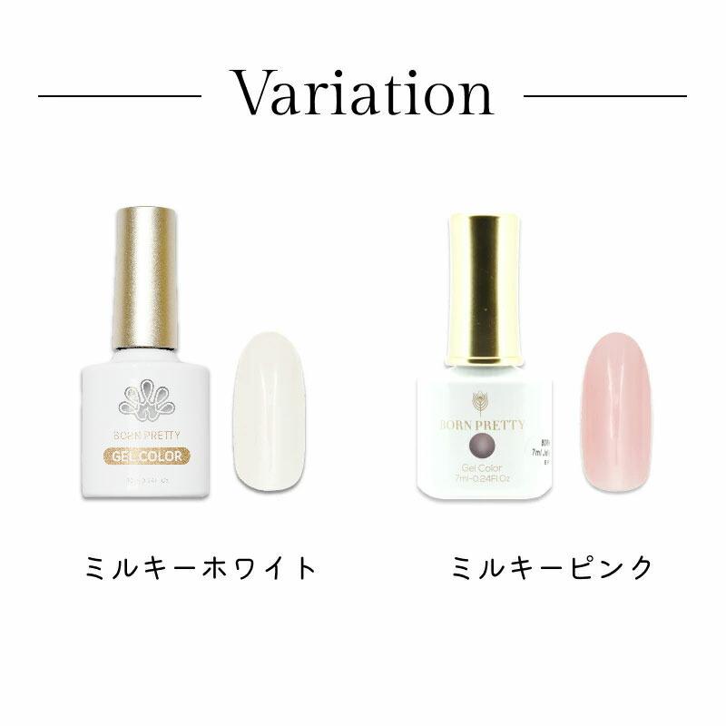 ミルキーカラージェル 乳白色 刷毛付きボトルタイプ 7ml シアー ミルキーカラージェル 乳白色 刷毛付きボトルタイプ 7ml シアー