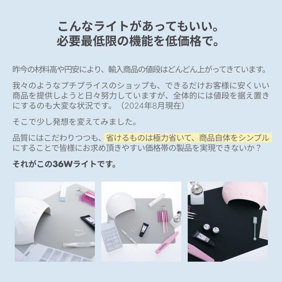 新型モデル ネイルライト 36W LEDライト UVライト ネイルランプ ネイル