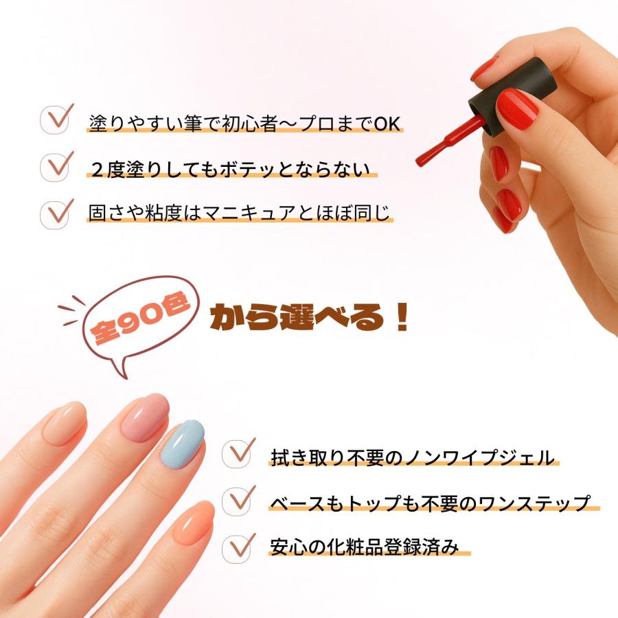 【取りに来てくれる方限定】ジェルネイルセット【ジェル260個、ライト付】 ジェルネイル これだけでできるセット P ワンステップジェル ペン型LED
