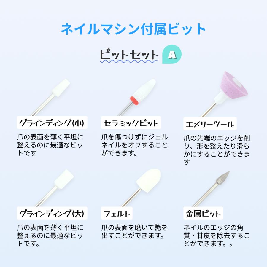 ネイルマシン セルフでジェルネイルオフするセット ネイルマシーン