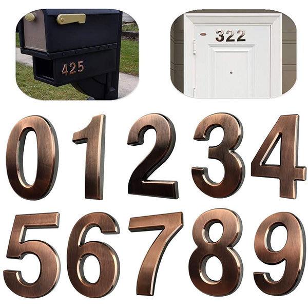 ドア番号タグ ナンバー プレート 住所番号 DIY 番号札 ステッカー ルーム ホーム オフィス ホテル アンティーク absaカラフル