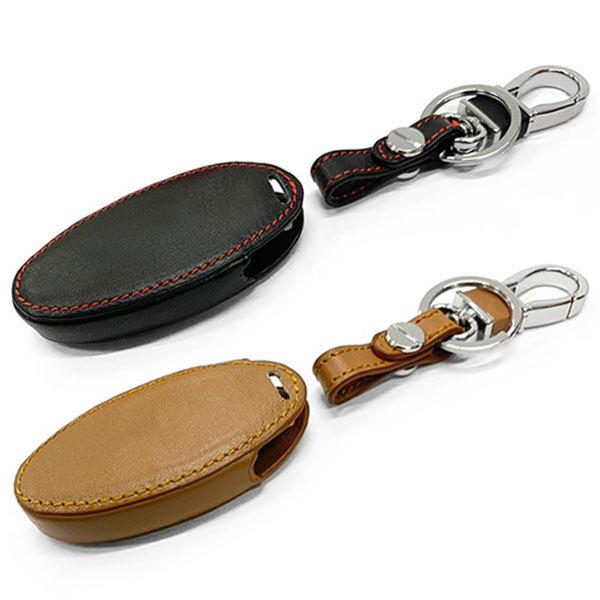 日産 NISSAN 本革 スマートキー ケース /蛍光B3型/ 色選択 カバー 社外