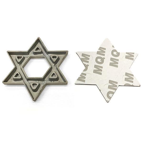 エンブレム 六芒星 ダビデの星 ステッカー パーツ 車 立体 カスタム