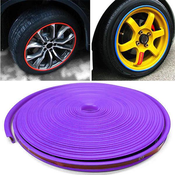 ホイールリムガード 保護カバー ステッカー テープ 車 バイク カー用品 タイヤ 8m ロール パープル 最大87%OFFクーポン ホイールリムガード 保護カバー ステッカー テープ 車 バイク カー用品 タイヤ 8m ロール パープル 最大87%OFFクーポン