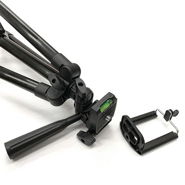 スマホ三脚 デジカメスタンド スマホ ビデオ カメラ 三脚 スタンド ホルダー デジカメ 軽量 アルミ