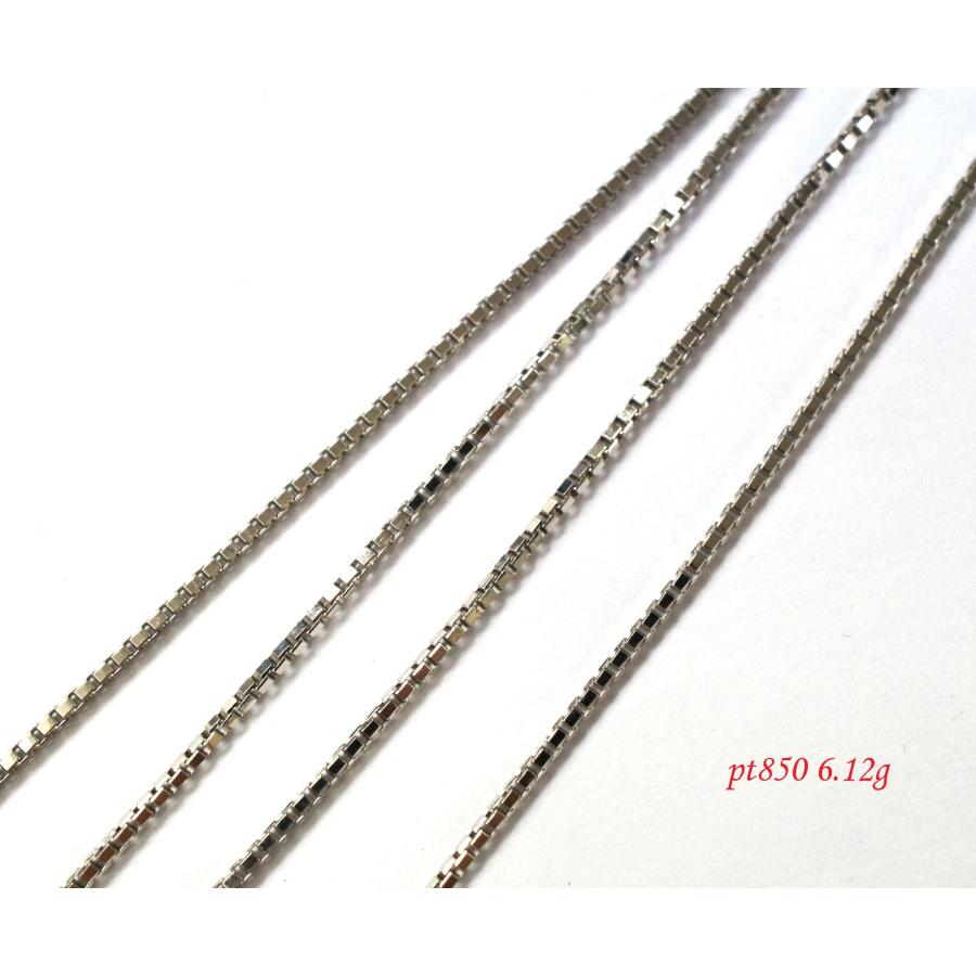 PT850 ベネチアン・チェーン ネックレス 5.72g 42cm プラチナ