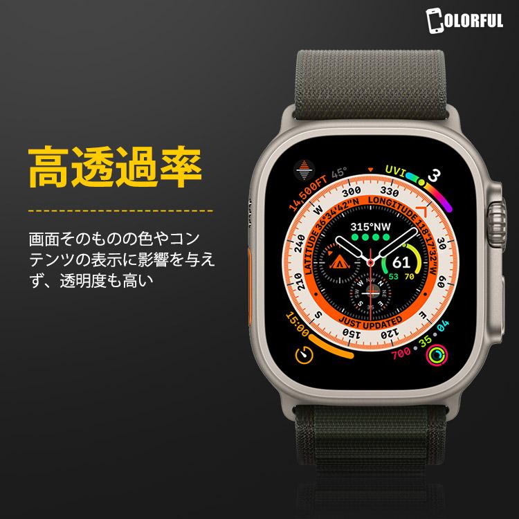 COLORFUL Apple Watch Ultra ガラスフィルム ブルーライトカット 目に 